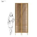 Ver imagem 4 de Kit 2 Cristaleira 2 Portas 96cm Plena