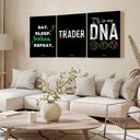 Ver imagem 3 de Kit 3 Quadro Decorativo Trader Mercado Financeiro Ações 28x20cm