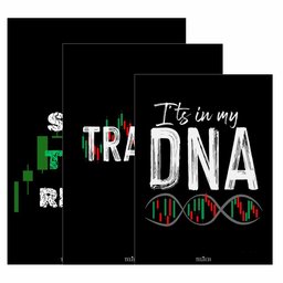 Kit 3 Quadro Decorativo Trader Mercado Financeiro Ações 28x20cm - 4