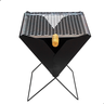 Churrasqueira de Aço Dobrável Portátil a Carvão Maleta - 3