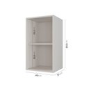 Ver imagem 2 de Armário Aéreo 1 Porta 40cm com Porta de Vidro Arizona CabeCasa MadeiraOriginals Branco