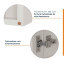 Ver imagem 4 de Armário Aéreo 1 Porta 40cm com Porta de Vidro Arizona CabeCasa MadeiraOriginals Branco
