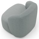 Ver mais imagens de Kit 02 Poltronas Giratória Orgânica para Sala Living Heidy F04 Linho Cinza - Lyam Decor