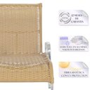 Ver imagem 5 de Jogo Espreguiçadeira Catar em aluminio e fibra com Mesa baixa Colombia, piscina, - Ráfia