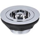 Ver imagem 5 de Válvula Americana para Pia de Cozinha 952532 Metal Cestinha Removível ABS Cromado Liege Cosmetics