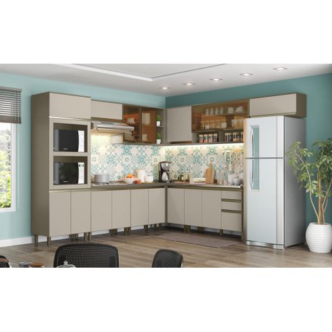 Cozinha Modulada Conect com 8 Peças Duna/cristal - Henn