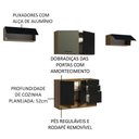 Ver imagem 2 de Cozinha Compacta Madesa Agata Armário e Balcão Rustico Preto