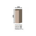 Ver imagem 3 de Módulo Cozinha Henn Connect Balcão c/ Porta Condimentos c/Tampo Duna/Cristal