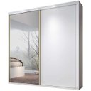 Ver imagem 3 de Guarda-Roupa Casal 2 Portas de Correr com Espelho 100% MDF Magnific Yescasa
