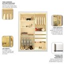 Ver imagem 6 de Guarda-Roupa Solteiro 2 Portas Reflectante com LED 100% MDF Royale