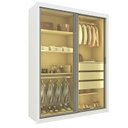 Ver imagem 4 de Guarda-Roupa Solteiro 2 Portas Reflectante com LED 100% MDF Royale