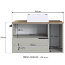 Ver imagem 3 de Gabinete para Banheiro com Cuba 01 Gav 80cm Mel Arenas Proddy