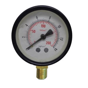 Manômetro Reto 63mm 0-14 Bar - 1/4 Pol Emmeti