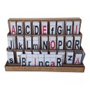 Ver imagem 4 de Alfabeto Móvel Degrau Educativos Pedagógicos Brinquedos Madeira Alfabetização Divertidos Criativos e