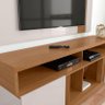 Conjunto Bancada TV até 60 Polegadas Polegadas Itapua C/Painel-Colibri - Natura Real / Off White - 8