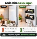 Ver imagem 3 de Kit Rack Prateleira Organizador Magnético Cozinha Geladeira Mult