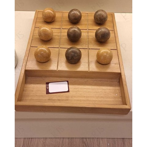 Peça Decorativa Jogo da Velha de Madeira 40cm 16701-pl