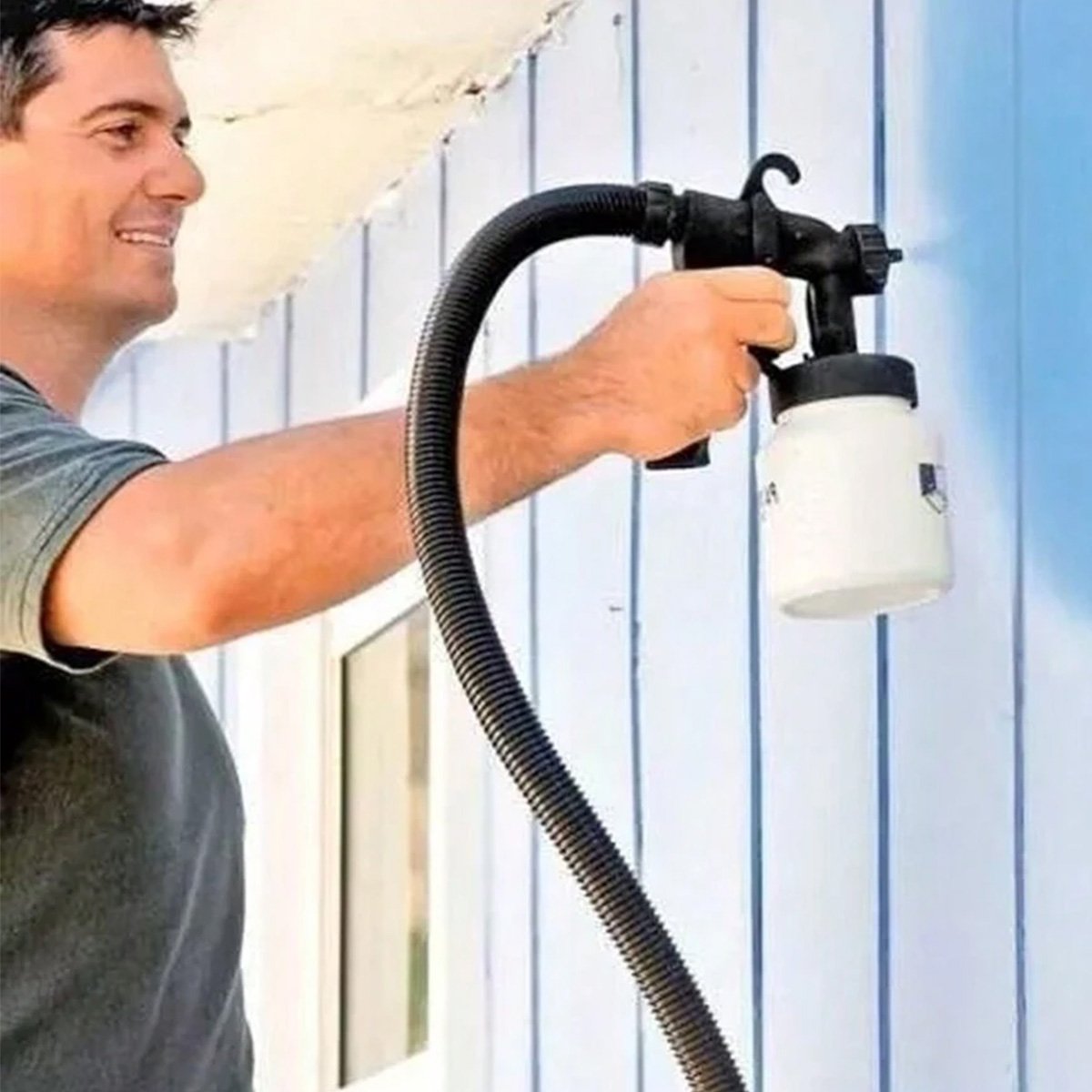 Pulverizador de Pintura Compressor Tinta Maquina Pintar 650w Esguicho ...