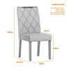 Cadeira para Mesa de Jantar Sarah Kit 2 Peças Ype/linho Palha - Nc - 3