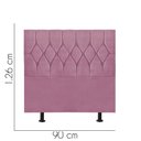 Ver imagem 2 de Cabeceira para Cama Box Solteiro 90 Cm Istambul:rosa Bebe