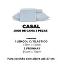 Ver imagem 7 de Jogo de Cama Casal 3 Peças Jolitex Ternille 300 Fios - Toque de Seda - Cinza