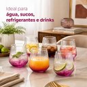 Ver imagem 4 de Jogo 6 Copos Blow Rosa Degradê 380ml em Vidro
