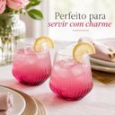 Ver imagem 3 de Jogo 6 Copos Blow Rosa Degradê 380ml em Vidro
