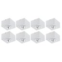 Ver imagem 1 de Jogo 8 Spots 13cm de Sobrepor para Iluminação Branco Teto Ar