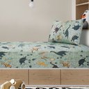 Ver imagem 3 de Jogo de Cama Solteiro 2 peças Kids Dino Selva Verde