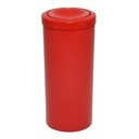 Ver imagem 2 de Cesto Lixeira Plástico De 22 Litros Com Tampa Meia Esfera:Vermelho