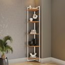 Ver imagem 6 de Estante de Canto 5 Prateleiras 202 Cm Li022 Canela Branco Kpb