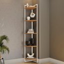 Ver imagem 2 de Estante de Canto 5 Prateleiras 202 Cm Li022 Canela Branco Kpb