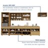 Cozinha Completa Modulada 7 Peças 14 Portas 6 Gavetas 100% MDF Simone Mendes - 5