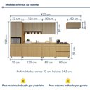 Ver imagem 3 de Cozinha Completa Modulada 7 Peças 14 Portas 6 Gavetas 100% MDF Simone Mendes