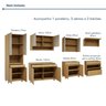 Cozinha Completa Modulada 7 Peças 14 Portas 6 Gavetas 100% MDF Simone Mendes - 6