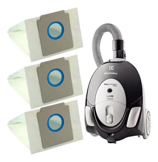 Kit com 9 Sacos Aspirador Sbene Lis11 Listo Listp Neo09 Neo10 Neo11 Neo12 Neo16 Pet Lover Electrolux - 7