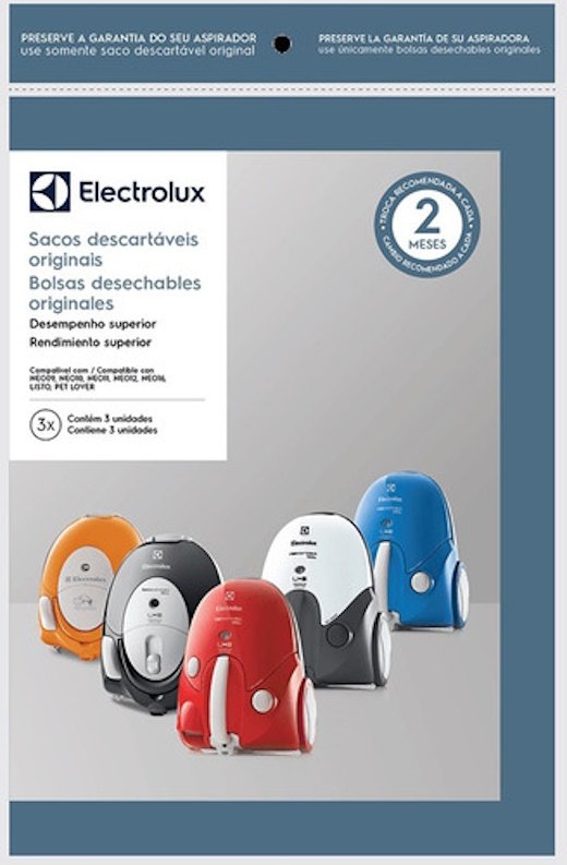 Kit com 9 Sacos Aspirador Sbene Lis11 Listo Listp Neo09 Neo10 Neo11 Neo12 Neo16 Pet Lover Electrolux - 3