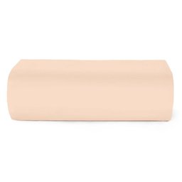 Lençol com Elástico para Cama de Solteiro Teka Coleção Crystal 100% Algodão - Pêssego - 1