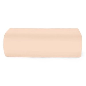 Lençol com Elástico para Cama de Solteiro Teka Coleção Crystal 100% Algodão - Pêssego