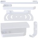 Ver imagem 1 de Kit de Acessórios para Banheiro Branco 5 Peças Fs.zmt