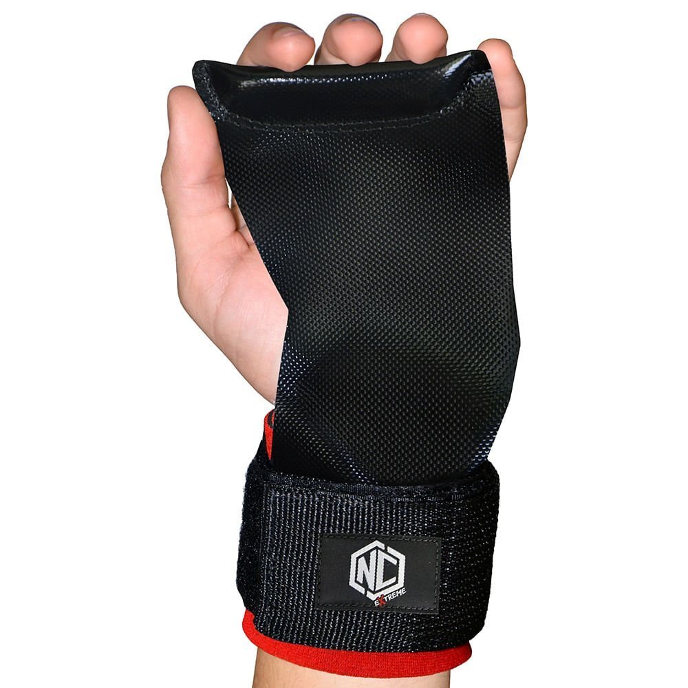 Luva Palmar Grip Lion Nc Extreme - Preto com Vermelho:preto/vermelho/p - 3