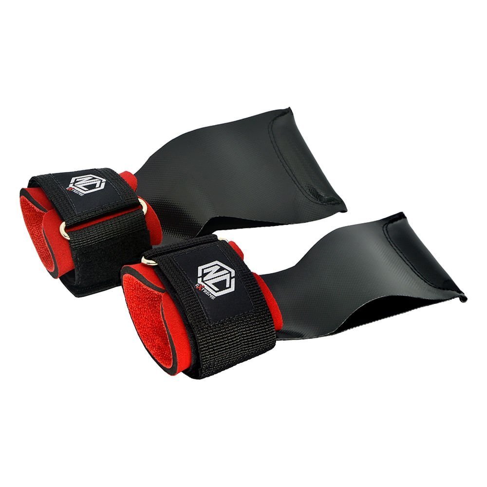 Luva Palmar Grip Lion Nc Extreme - Preto com Vermelho:preto/vermelho/p - 6