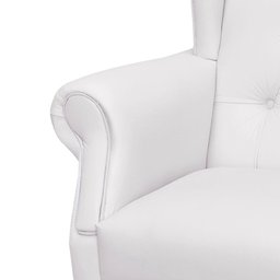 Poltrona Amamentação Balanço com Puff Lara Corino Branco - 3