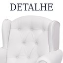 Ver imagem 2 de Poltrona Amamentação Balanço com Puff Lara Corino Branco