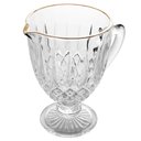 Ver imagem 2 de Jogo de Taças e Jarra de Vidro Lumini Greek Fio de Ouro 320ml 7 Peças - Wolff