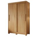 Ver imagem 2 de Guarda-Roupa Solteiro 2 Portas de Correr e 2 Gavetas Flex com Pés MDF Amanda Marrom/Cinamomo
