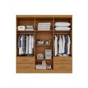 Ver mais imagens de Guarda Roupa Casal Modulado de Canto 11 Portas de Bater 4 Gavetas MDP Cinamomo Multimóveis 287cm