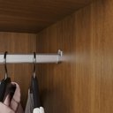 Ver imagem 6 de Guarda Roupa Casal Modulado de Canto 11 Portas de Bater 4 Gavetas MDP Cinamomo Multimóveis 287cm