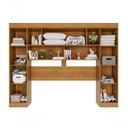 Ver imagem 2 de Guarda Roupa Casal Modulado de Canto 11 Portas de Bater 4 Gavetas MDP Cinamomo Multimóveis 287cm