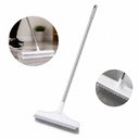 Ver imagem 3 de Vassoura Rodo Mop 2 em 1 Escova Limpeza Esfregao Multifuncional Piso Cabo Longo 112cm Articulada Ban